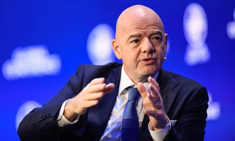 The Fifa president, Gianni Infantino