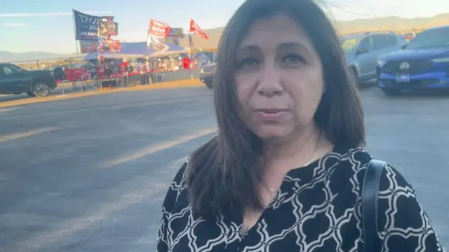 Karla Sanchez at JD Vance rally in Arizona