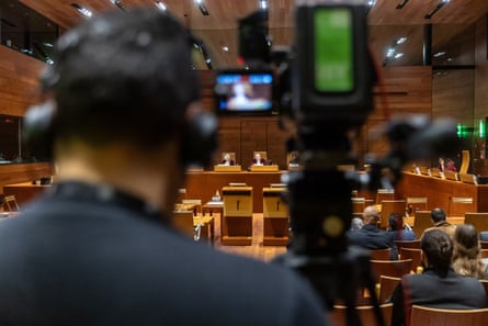 A view inside the court of justice of the European Union in Luxembourg