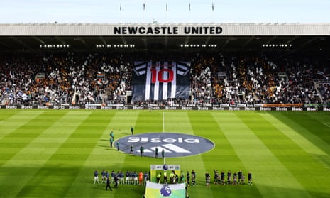 A view of St James’ Park before Newcastle’s match against Manchester City