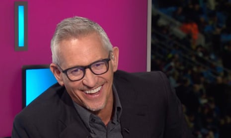 Gary Lineker laughing