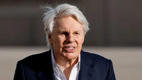 Reuters Mike Jeffries, a white-haired man who used to be CEO of Abercrombie and Fitch, pictured in October 2024